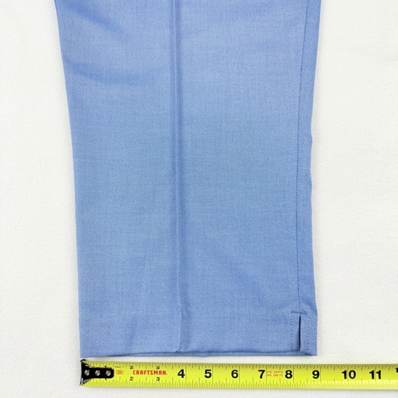 Liz Claiborne Women's Capri Pants Size 16 Blue Mid Rise Zip/Elastic Back NWT - Picture 12 of 12